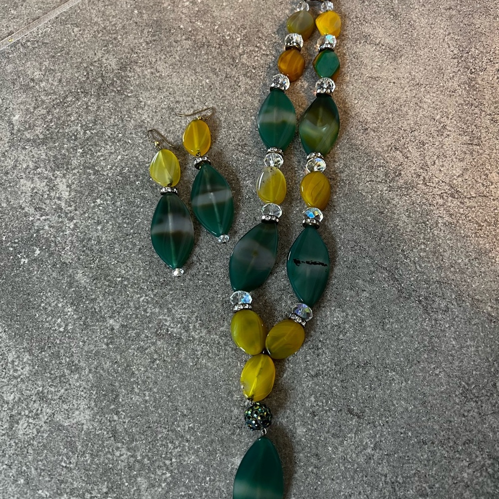 Handmade Gemstone necklace set